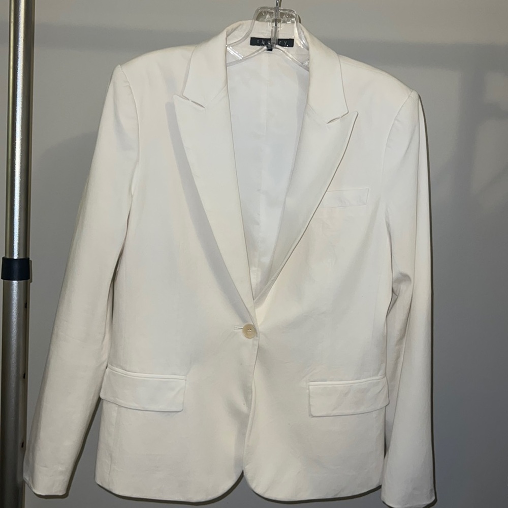 Theory White Blazer- Size 10